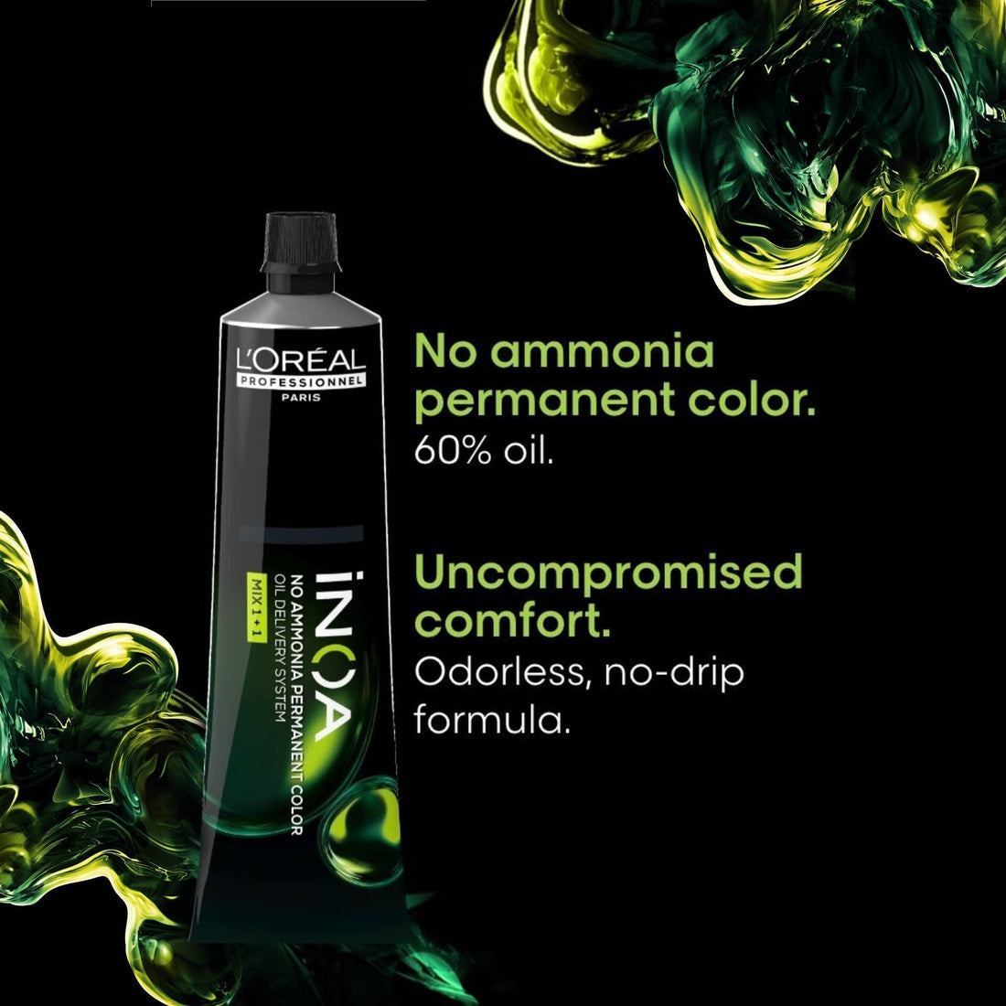 L'Oreal Professionnel Paris - 5.26 Light Iridescrent Red Brown - Inoa Ammonia Free Permanent Colour - Mix 1:1 - (60g)