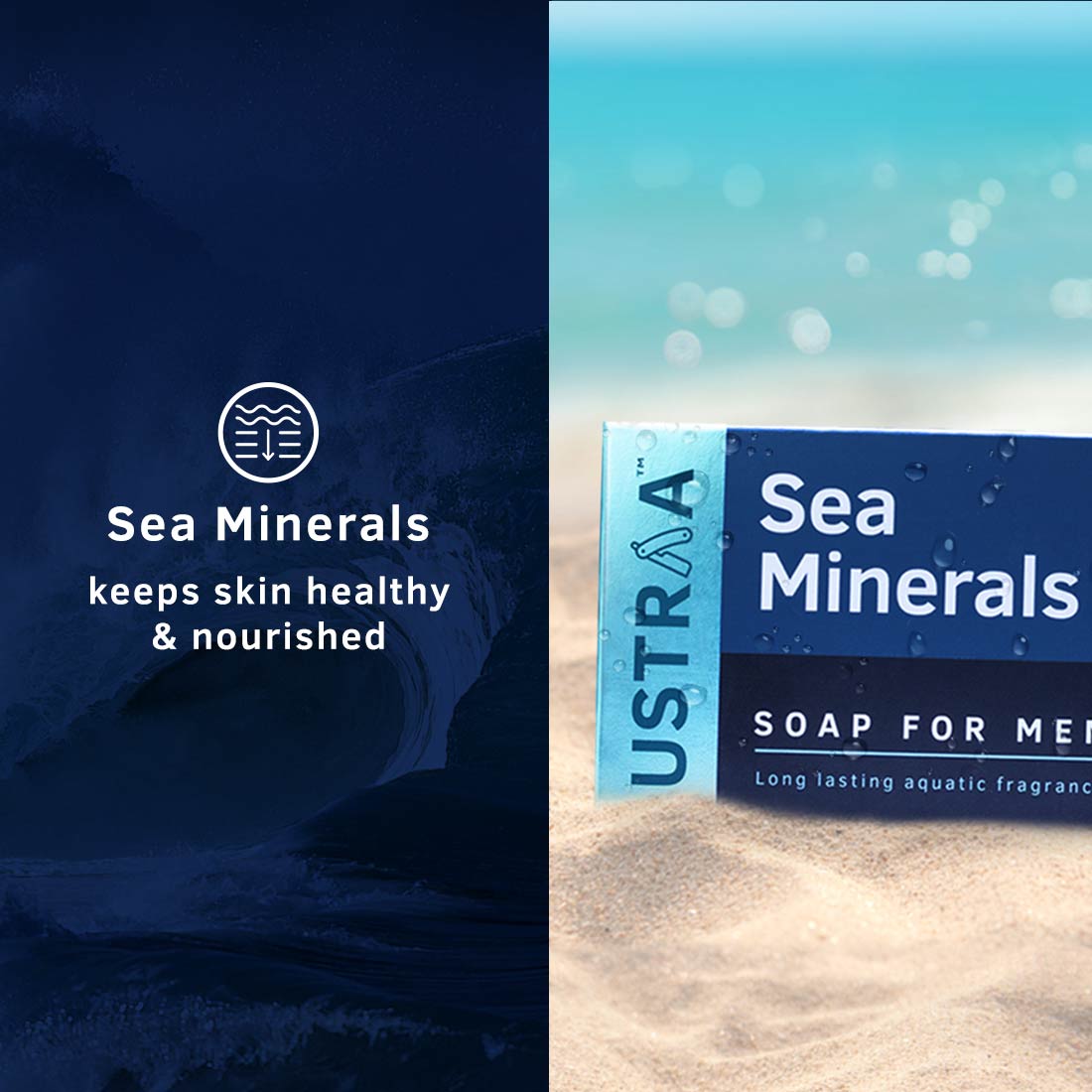 Ustraa Soap Sea Minerals, 100g