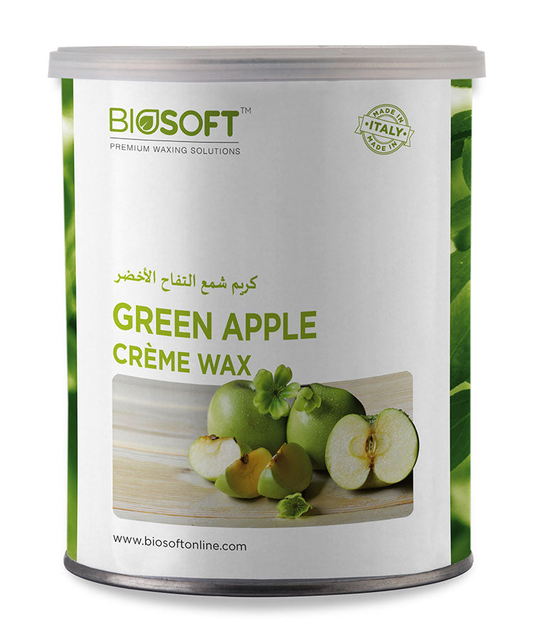 BIOSOFT Green Apple Liposoluble Creme Wax - 800ml - House of Ateeq
