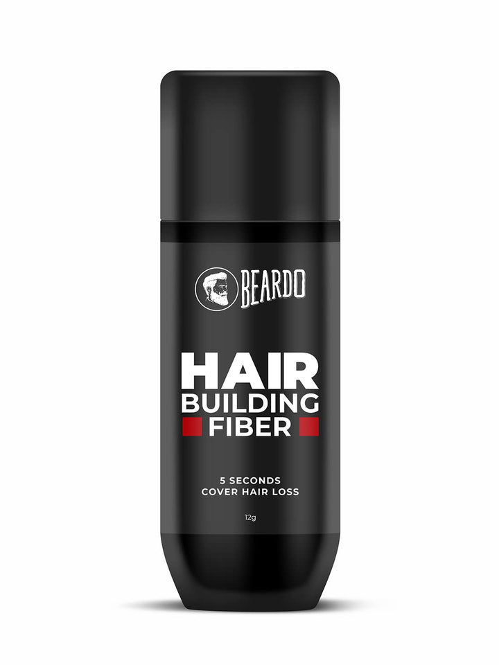 Beardo Hair Building Fiber 12g container front view.