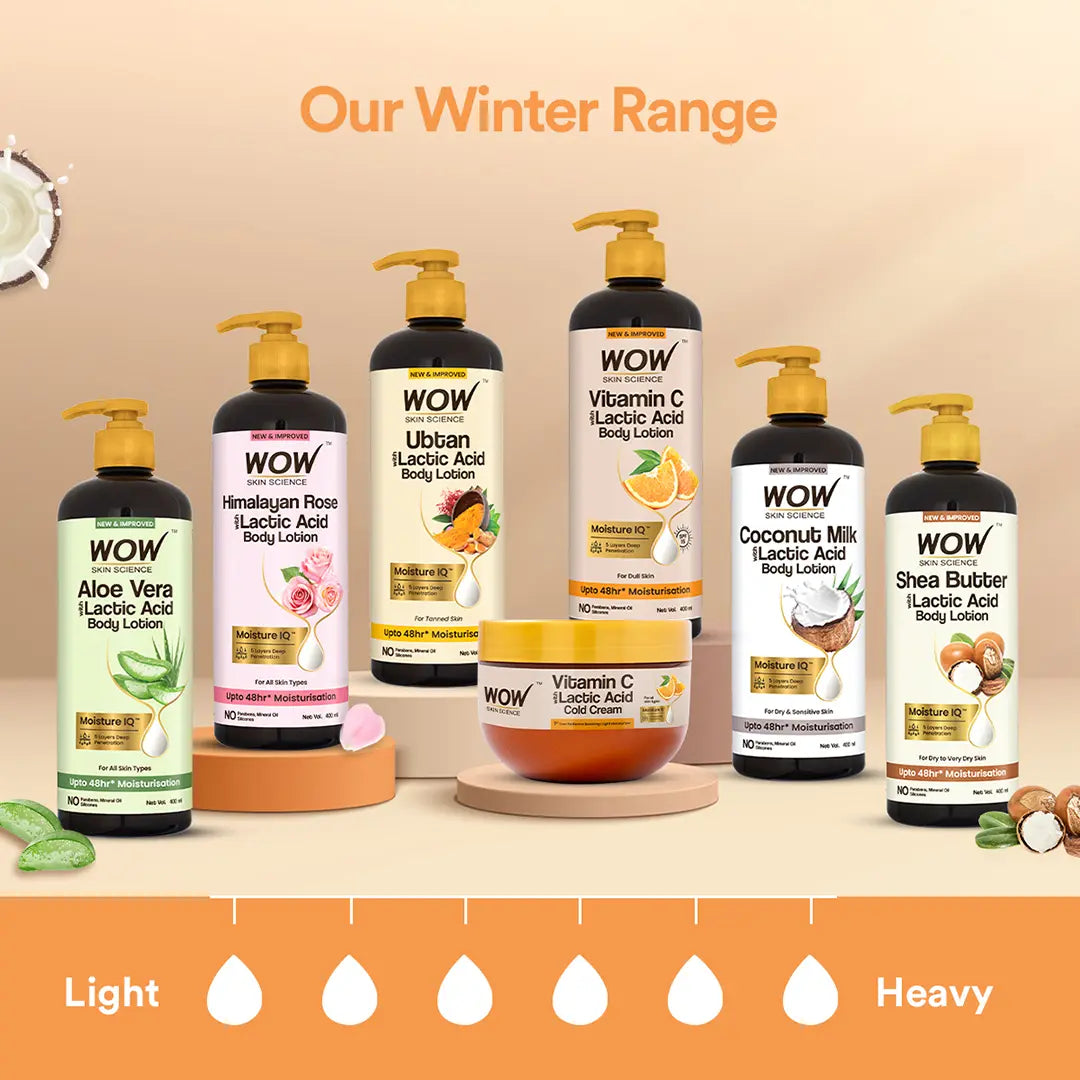 Lifestyle image of Wow Vitamin C Lactic Acid Cold Cream in use