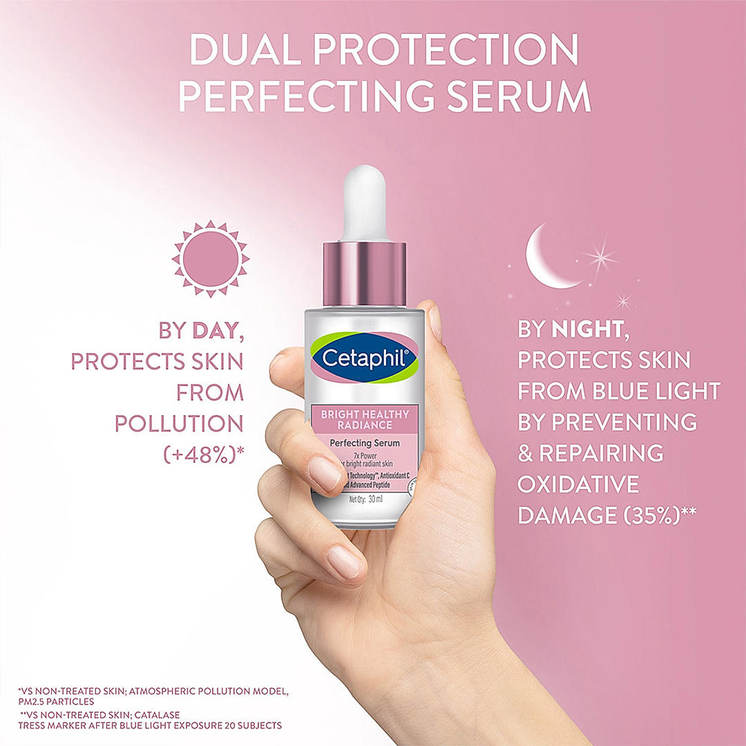 Lightweight serum texture on skin