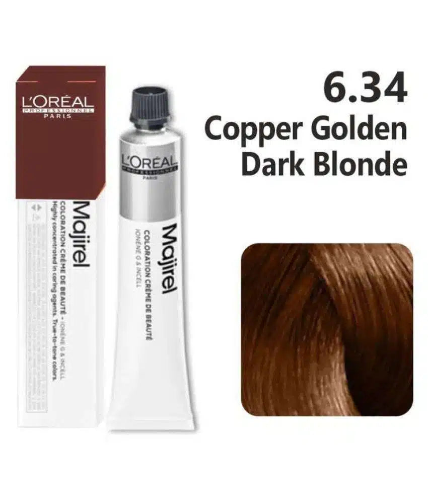 L'Oreal  Professionnel Paris - Majirel - 6.34 (Copper Golden Dark Blonde) - Mix 1:1.5 - (49.5g) - House of Ateeq