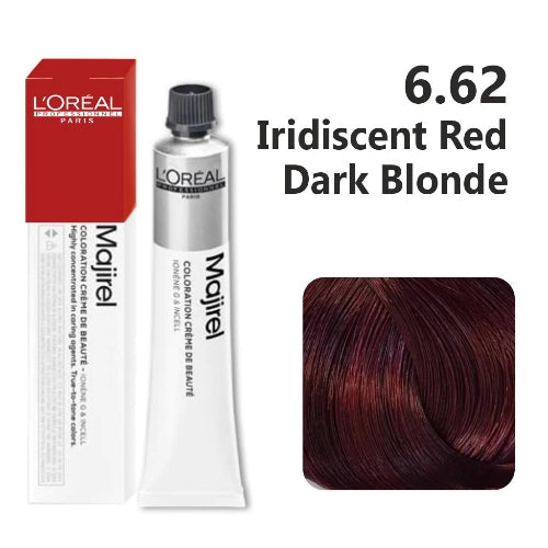 L'Oreal  Professionnel Paris - Majirel - 6.62 (Iridiscent Red Dark Blonde) - Mix 1:1.5 - (49.5g) - House of Ateeq