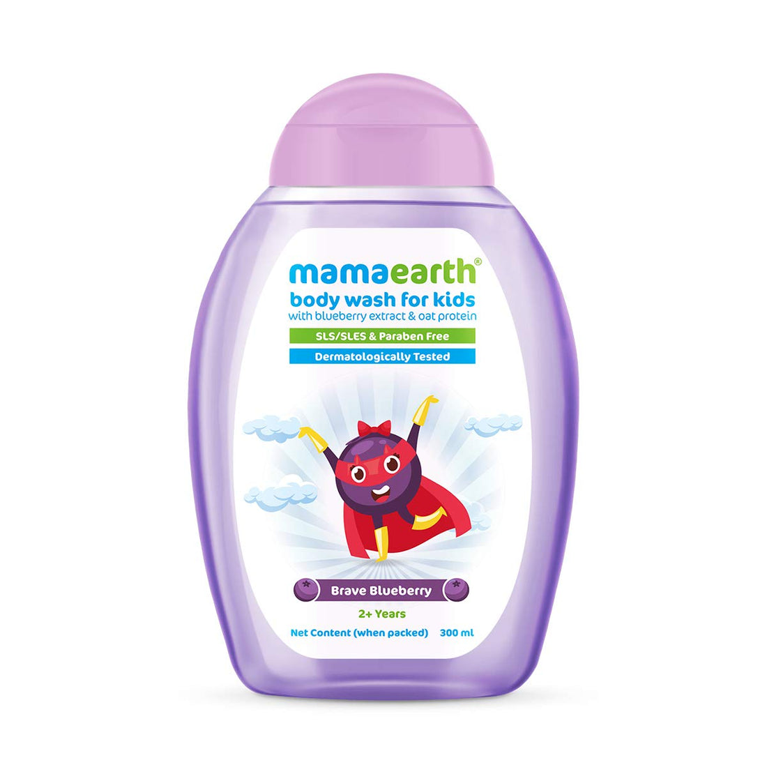 Mamaearth Body Wash for Kids, Brave Blueberry - House of Ateeq