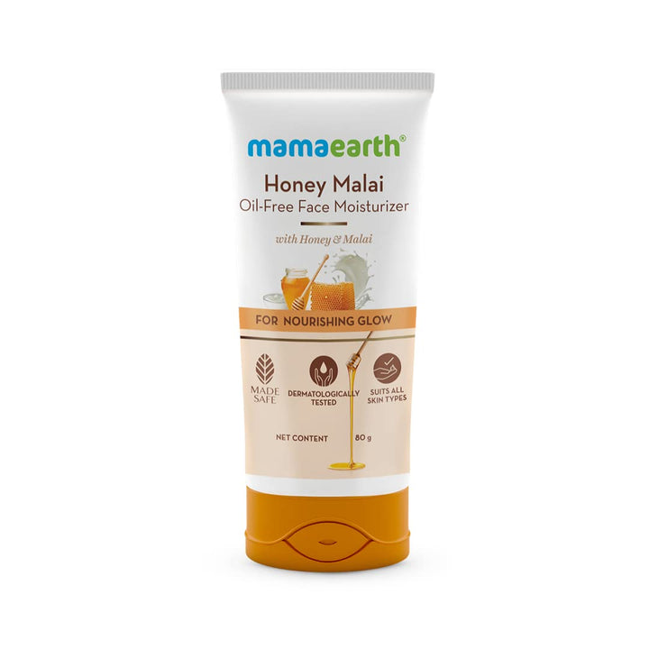 Mamaearth Honey Malai Oil Free Moisturizer, 80ml - House of Ateeq