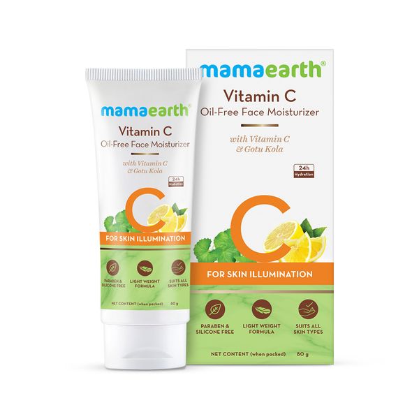 Mamaearth Vitamin C Oil-Free Moisturizer 80ml Front View