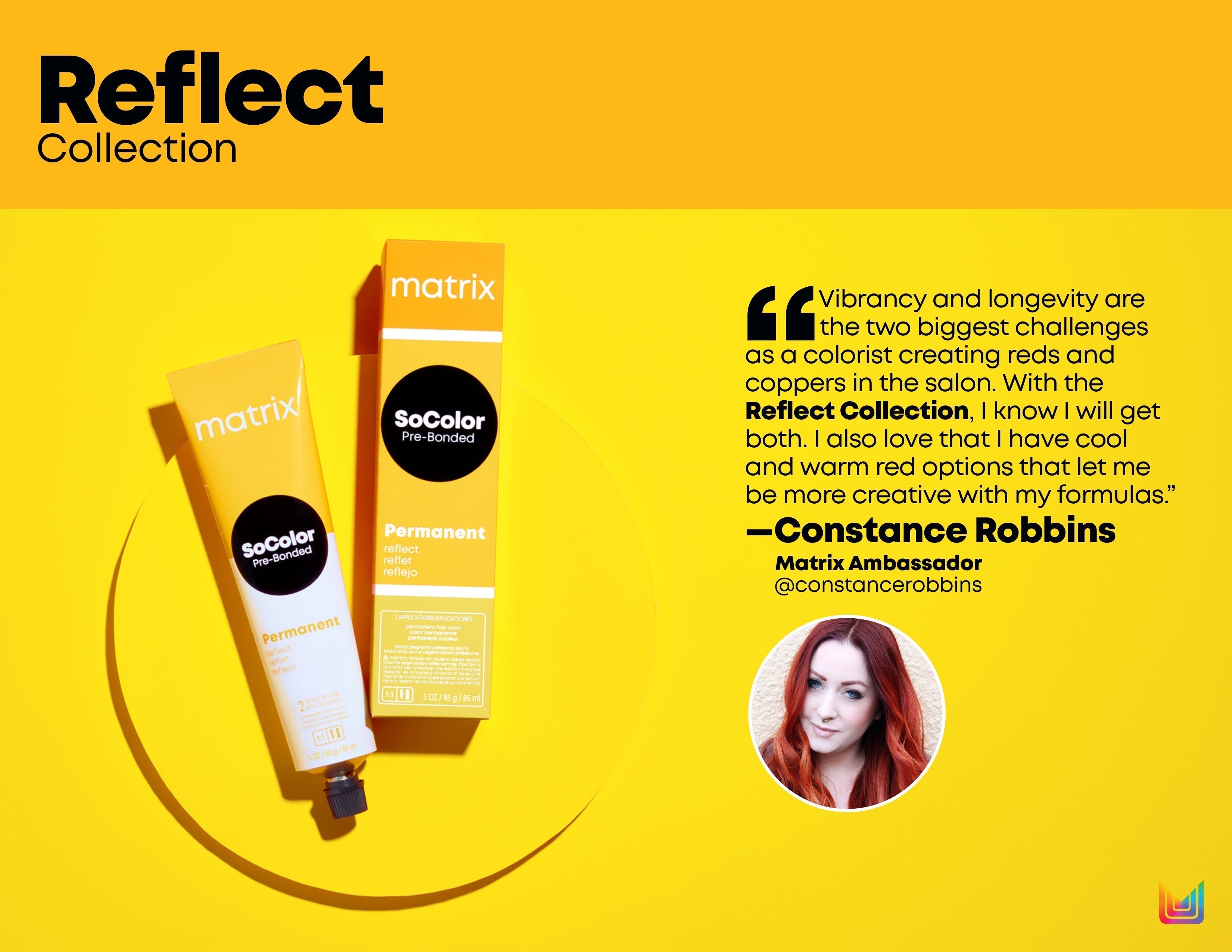 Matrix SoColor Super Reflect cream color ready for mixing