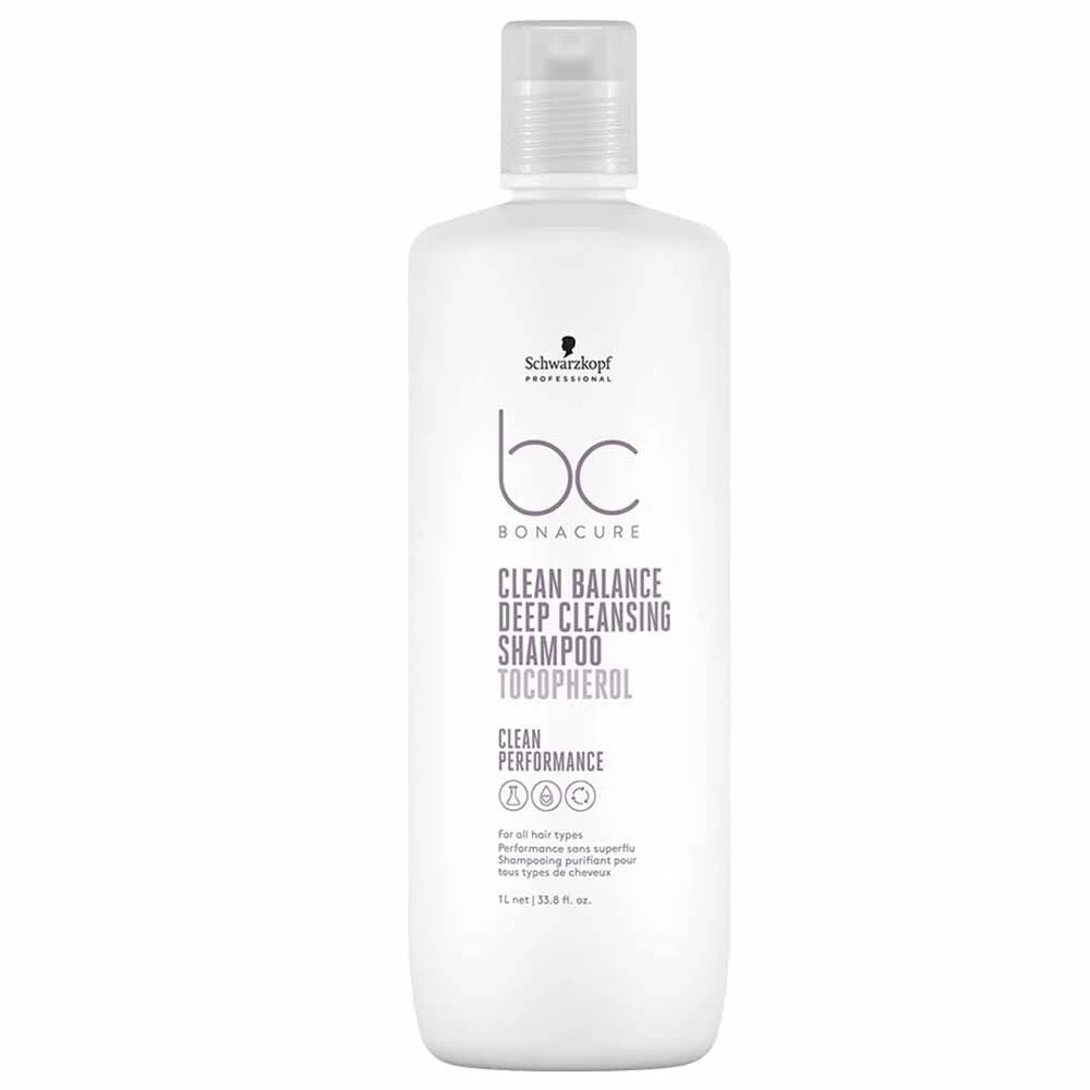 Schwarzkopf Professional BC Bonacure Clean Balance Deep Cleansing Shampoo With Tocopherol - (1 Ltr) - House of Ateeq