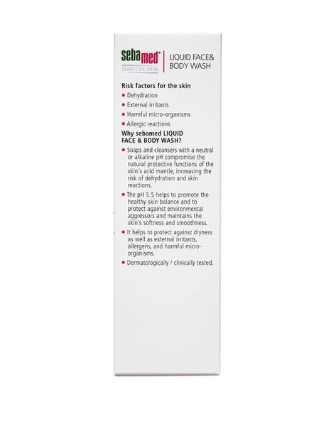 Sebamed Liquid Face & Body Wash, 200ml