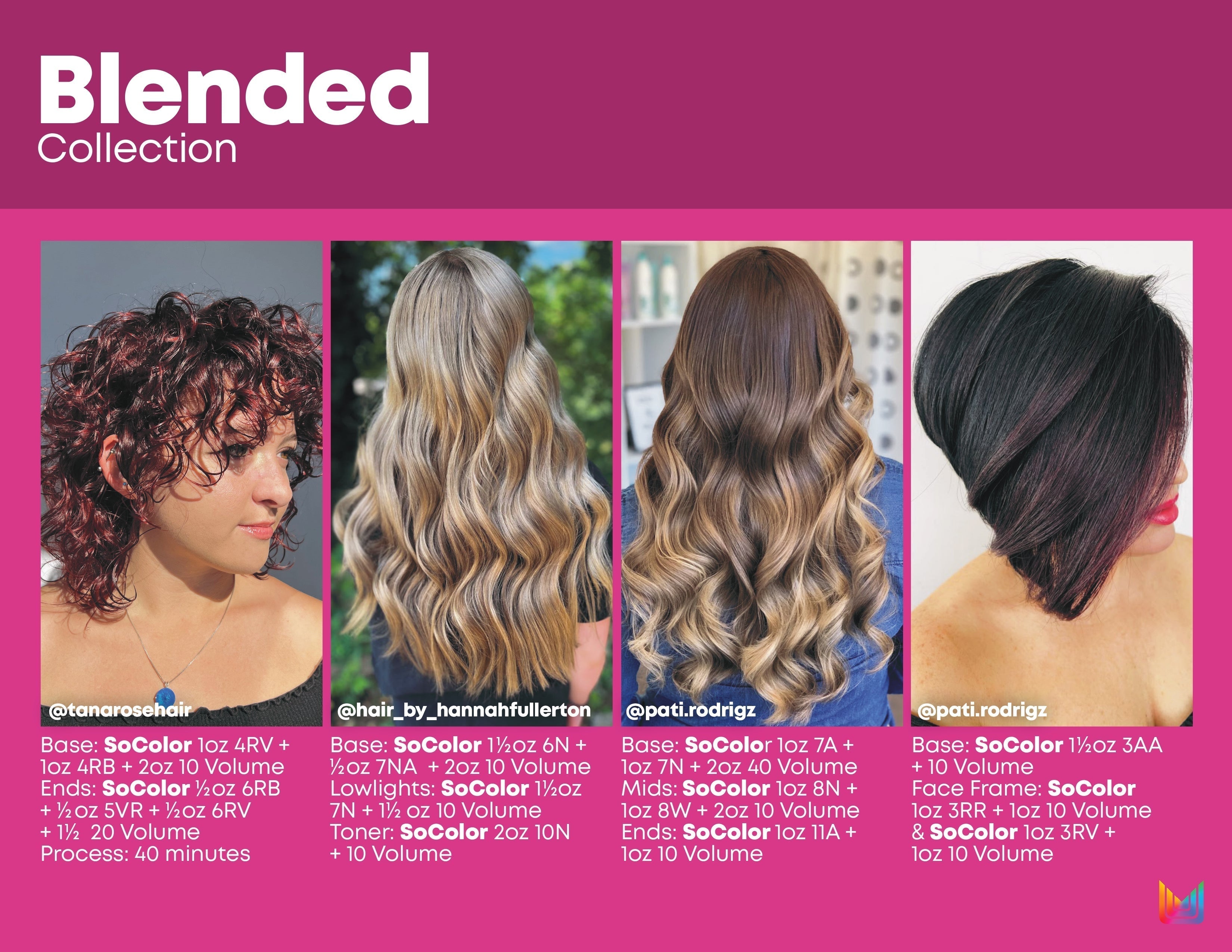 Stylist applying Matrix SoColor on client’s hair with brush