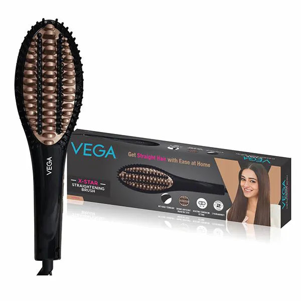 Vega X-Star Hair Straightening Brush - VHSB-03 - House of Ateeq