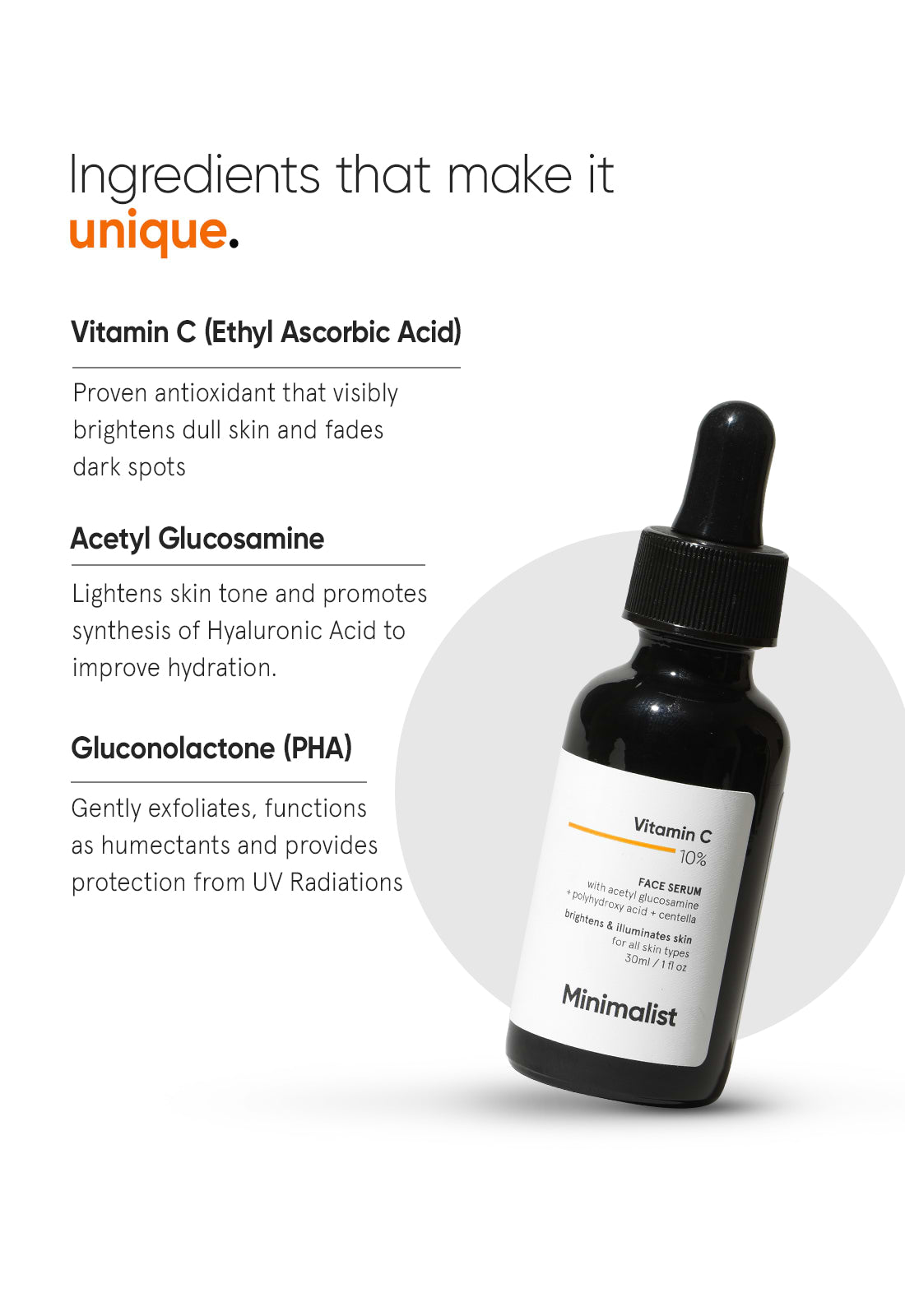 Minimalist Vitamin C Face Serum, 30ml