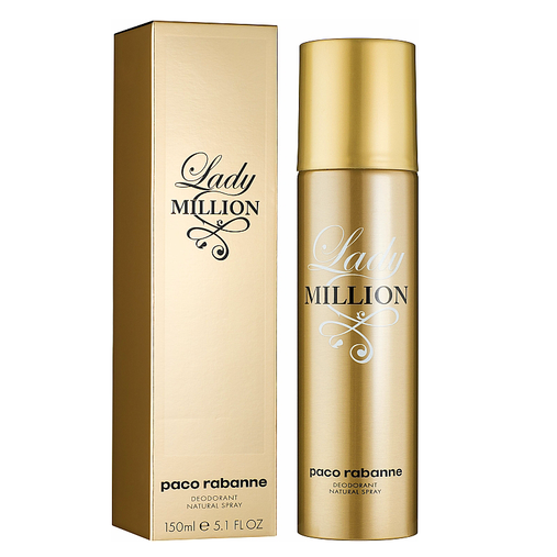 Paco Rabanne Lady Million Deodorant Spray for Women, 150ml